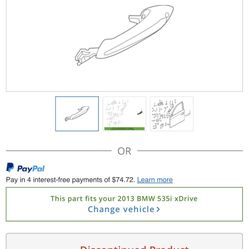 BMW F10 5series Front Outer Door Handles 