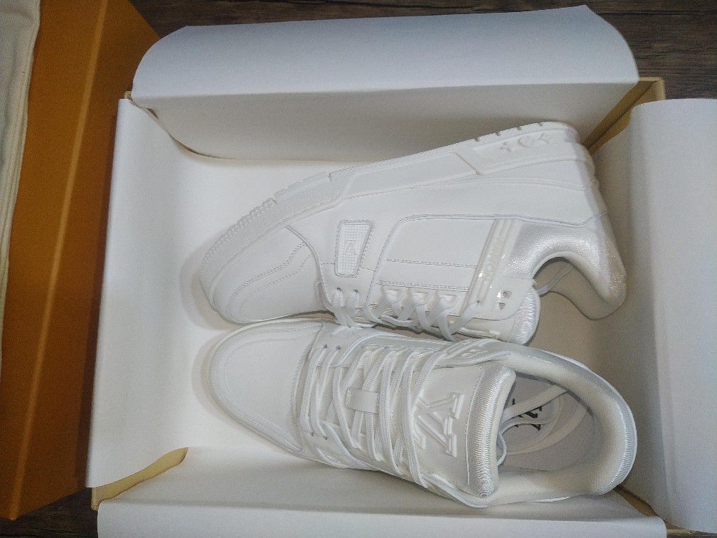 LOUIS VUITTON TRAINER SNEAKERS WHITE BRAND NEW VIRGIL ABLOH OFF WHITE