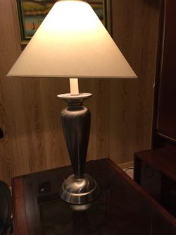 Brushed Nickle Finish Table Lamp - 29.5 “
