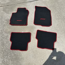 Chevrolet Sonic Rs Car Floor Mats Red Stitching