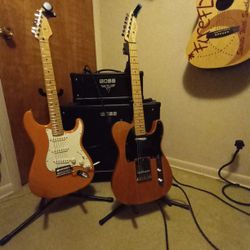 Squire Tele W/fender Pro  Electronics W Free Pedal