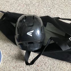 Easton Helmet And Nike Bat Bag