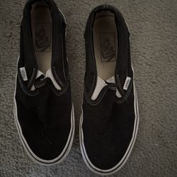 Black Slip On Vans 