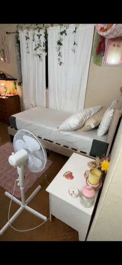 Twin bed frame & mattress