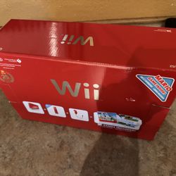 Nintendo Wii Box Only Red 25th Anniversary BOX ONLY + Inserts read description