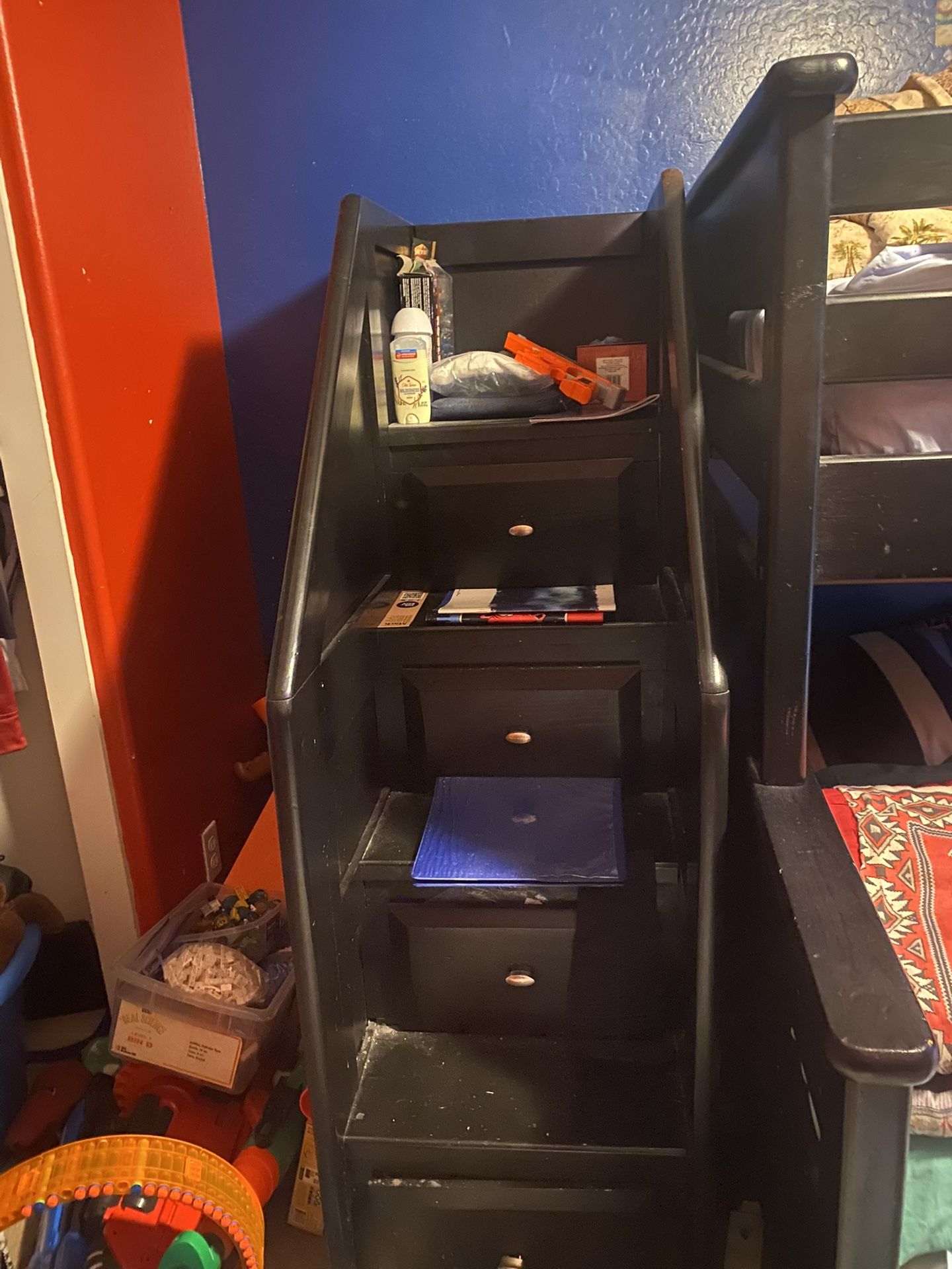 Bunk Bed Solid Wood With Stairs