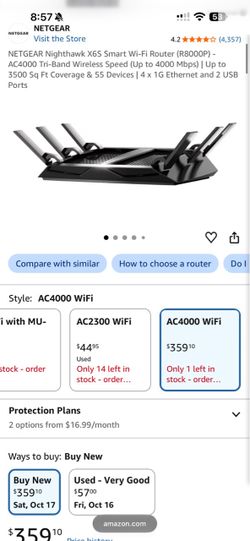 NETGEAR Nighthawk X6S Smart Wi-Fi Router