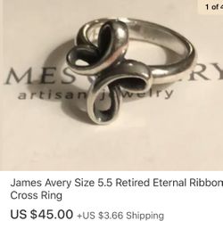 James avery eternal deals ribbon cross ring