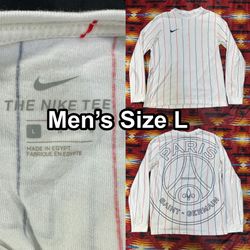 Nike Paris Saint-Germain PSG Retro Long Sleeve T-Shirt Men’s Large AO1109-100