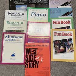 Alfred’s Basic Piano Library Lesson Books Lot Of 13 Plus West Side Story