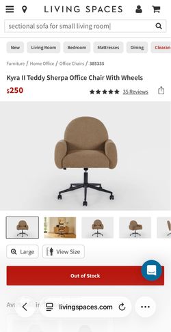 Two Brand new Living Spaces office chairs - Sold out online!