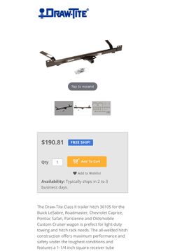 Trailer hitch Draw-Tite