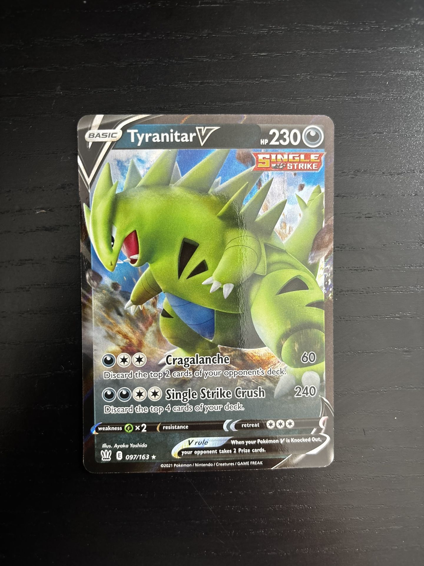 Pokemon Card Tyranitar V Full Art