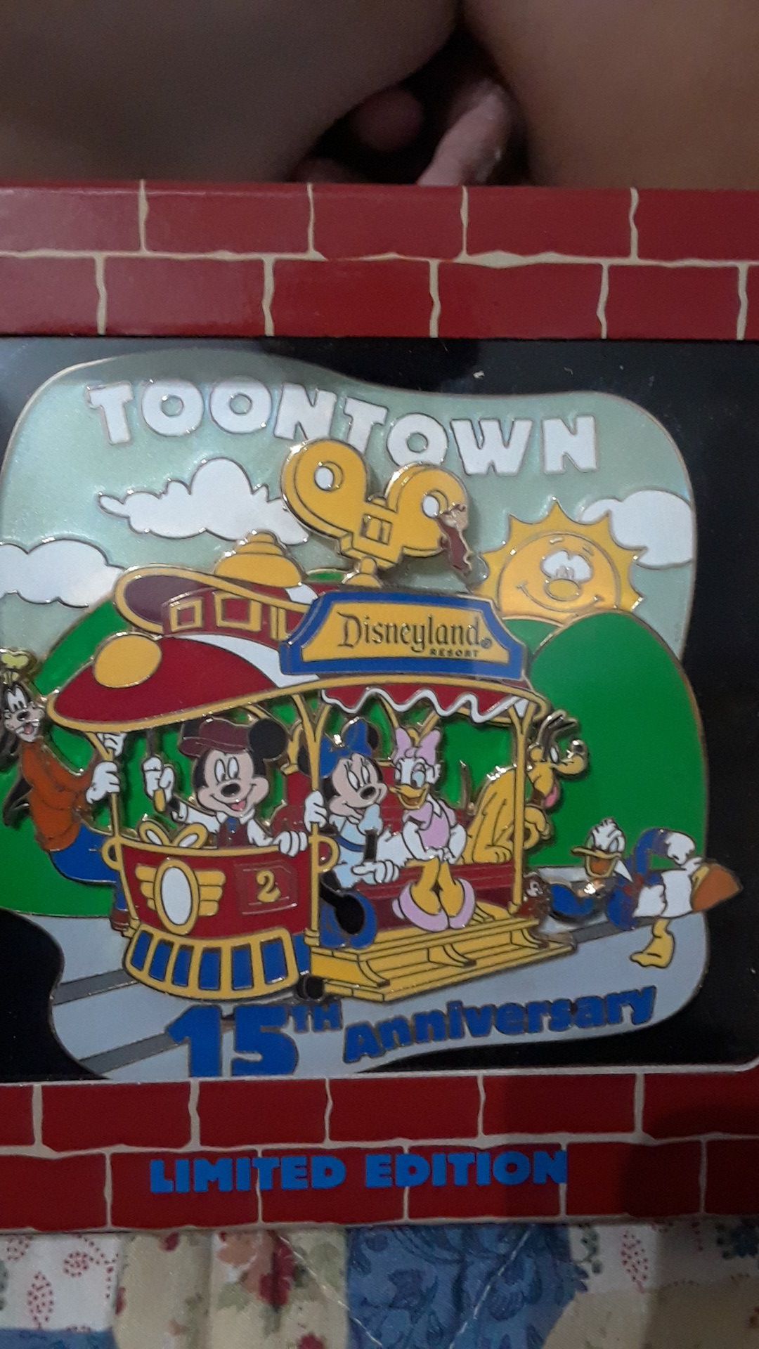 Disney 15th anniversary toontown pin