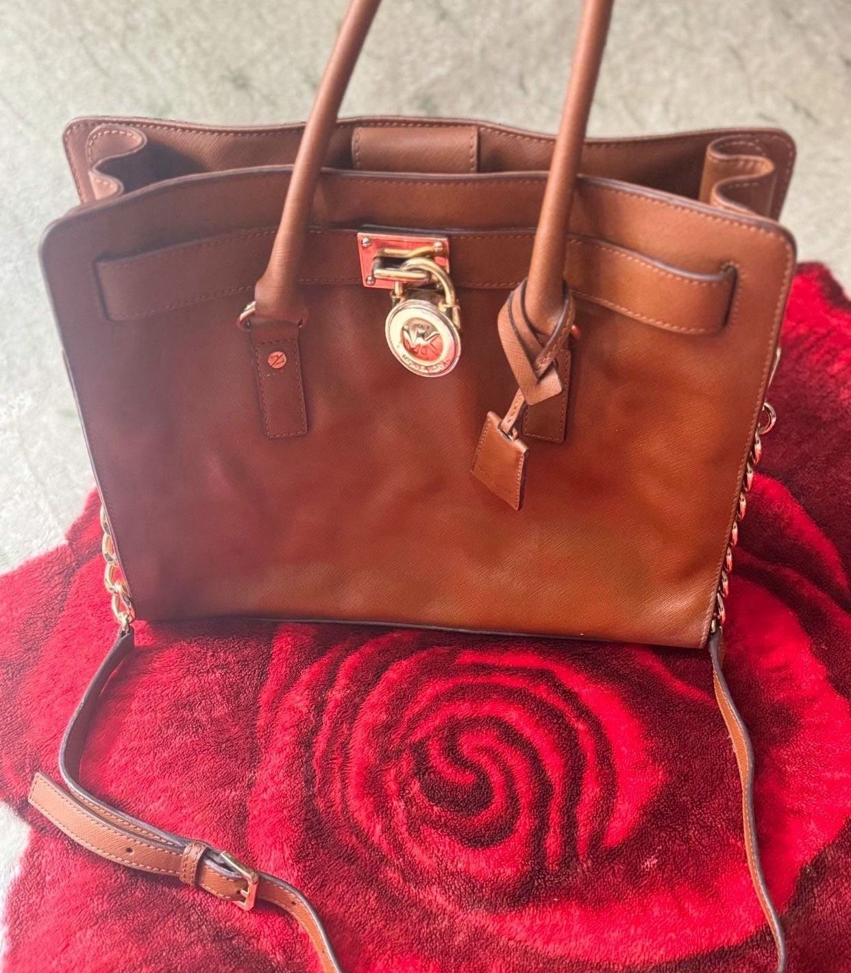 Michael Kors ALL Hamilton Small Leather Satchel