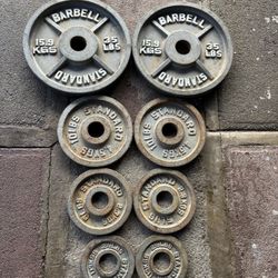 Olympic Weight Plates 105lbs Total 