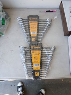 15-Piece Combination Spanner Set x2