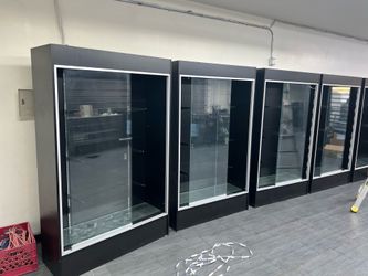 Wall case display case