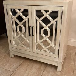 Wood 2-Door Storage Cabinet