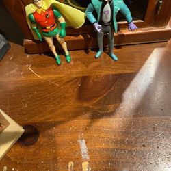 Vintage and Collectable Batman Riddler and Robin Action Figures