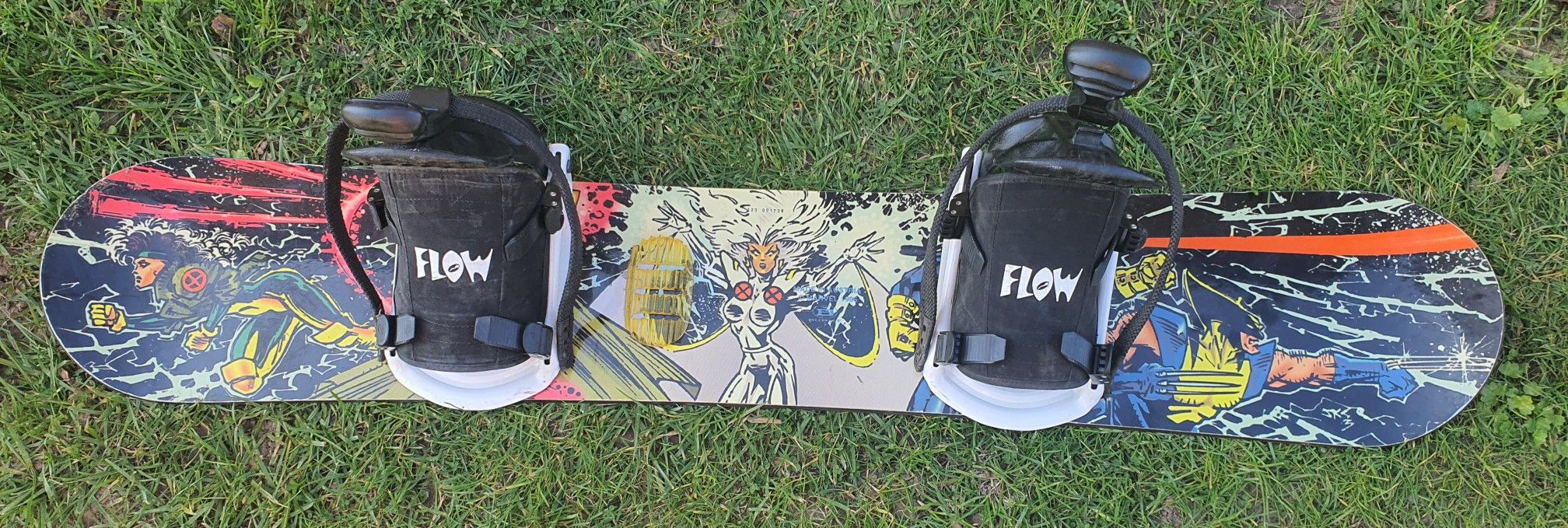 Vintage Rare Burnt Marvel Comics X-men Snowboard Size 123