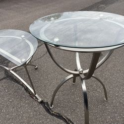 $200.00. For All /  Bar Hieght Table /2stools/ Side Moon Table 