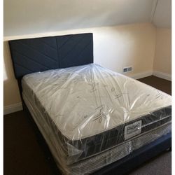 Brand New Queen Bed Frame With Mattress & Boxspring For Only $349 🚨 AVAILABLE IN ALL SIZES 🚨 Ready For Delivery 🚚 