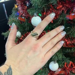 Lady’s 14 K Gold Ring With Green Gem