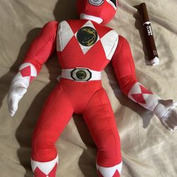 Power Rangers Red Plush Doll1990’s