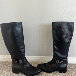 Via Spiga black leather boots size 6