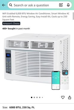 Brand New Window AC 6,000 BTU