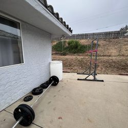 Workout Set (rack, bench, barbell & weights) Cheap