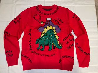 Teddy Fresh Dinosaur Sweater (Red)