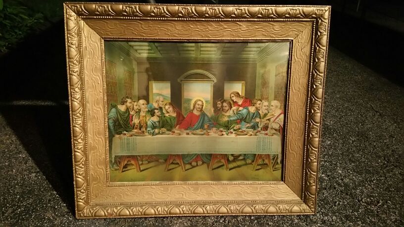 Still Avail 2/4/18 • Vintage Beautiful Last Supper Print by R.Tesar