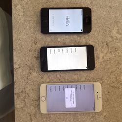 3 iPhones -  Unlocked  iPhone4, iPhone5s, iPhone6