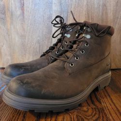 UGG Biltmore Mid Boot Plain Toe Waterproof Brown Stout Leather - Size 11