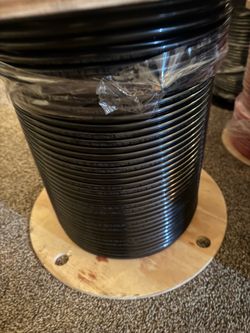 #3 AWG THHN THWN-2 Copper Wire 500FT Roll – Black – New