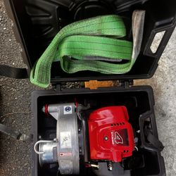 Portable Winch PCW4000 gas-powered capstan pulling winch.  