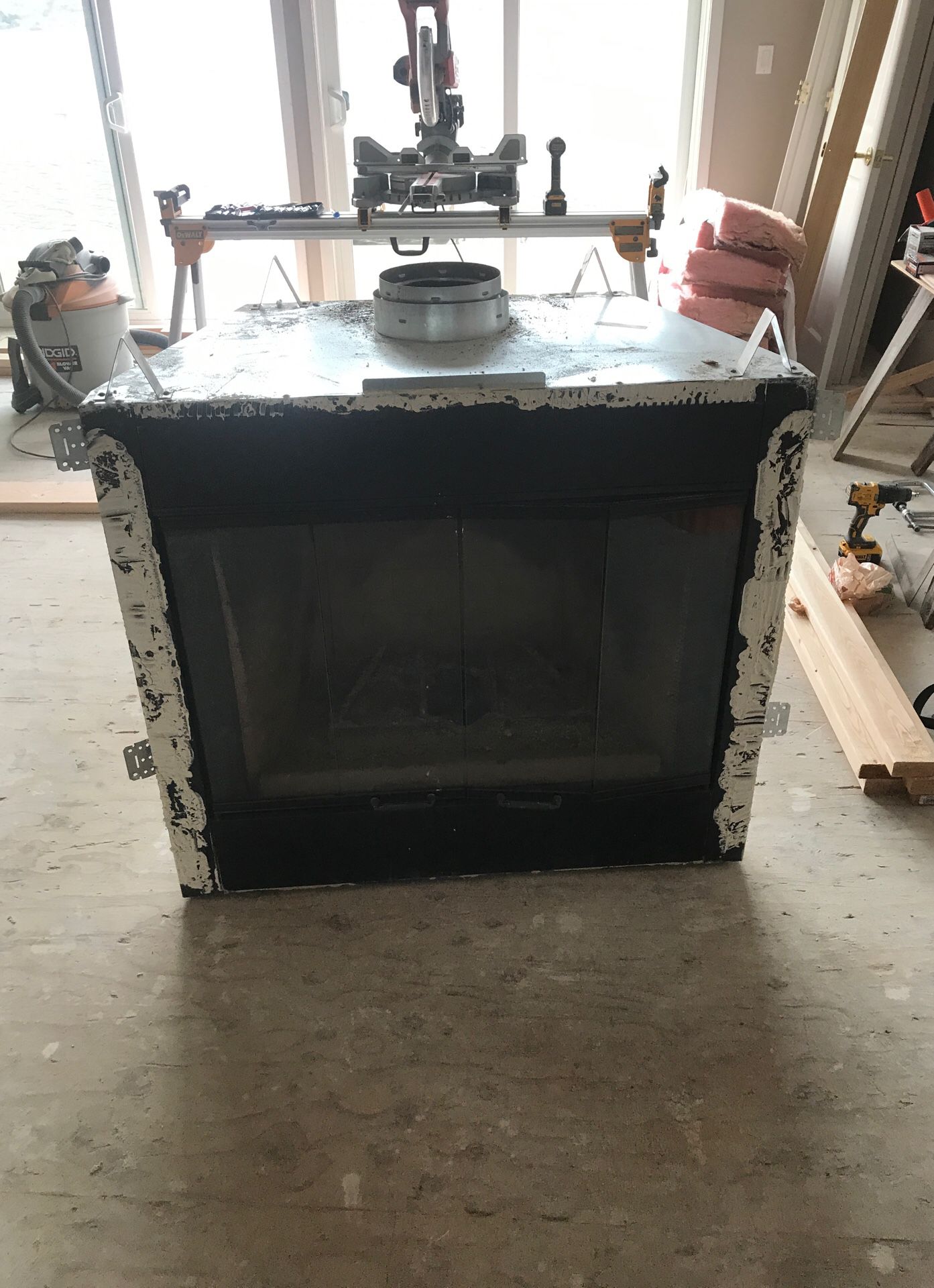 Fireplace used very little with pipe and all parts