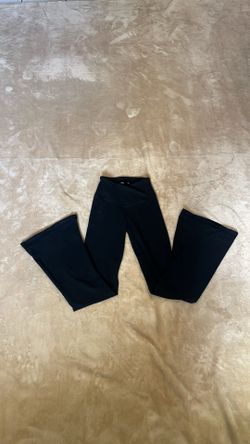 Hollister Black V-Front Flare Leggings Yoga Pants XXS Long with Pocket