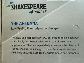 Shakespeare radio antenna for your boat cool Design dorsal FINE low profile