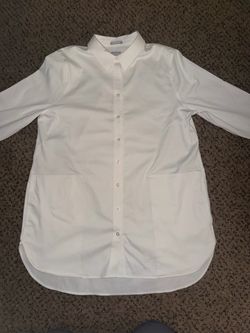 Chico's No-Iron Chic Stretch Button Down Shirt Size 12