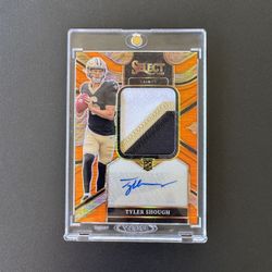 2025 Select Tyler Shough FOTL Orange Pulsar RPA /45 JUMBO Rookie Signature