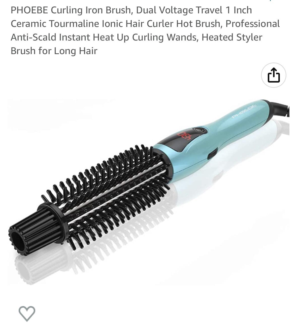 Curling Iron Hair Straightening Brush 