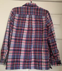 LL Bean Womens Button Down Shirt With Fleece Lining Thumbnail