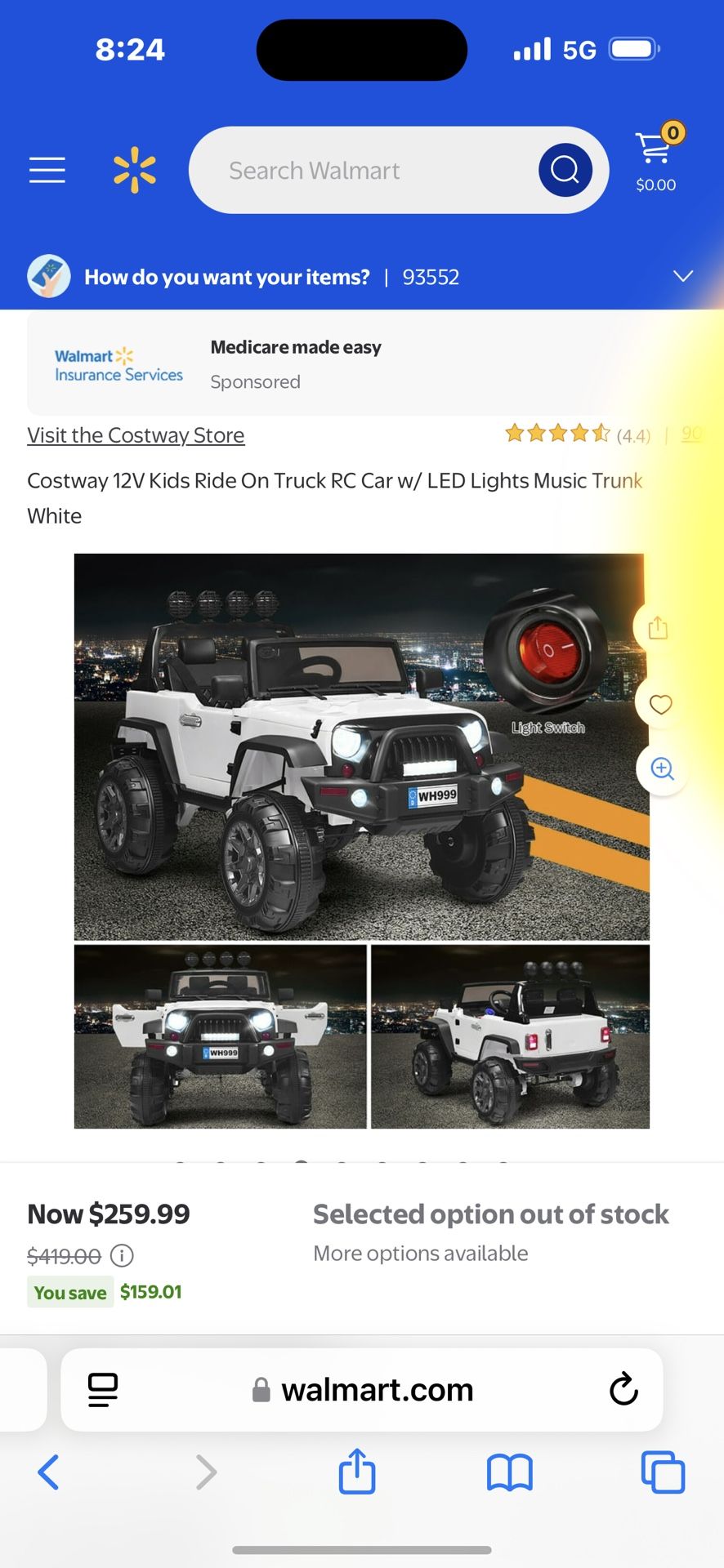 Ride On 12 V Jeep