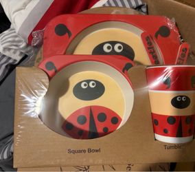 Kids Ladybug Dinnerware Set