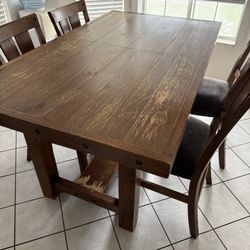 real wood table