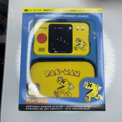 My Arcade PAC-MAN Pocket Player Pro + Travel Case AA Batteries Not Included