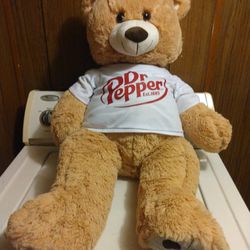 New 36" Tall Big Dr Pepper Teddy Bear
